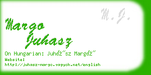 margo juhasz business card